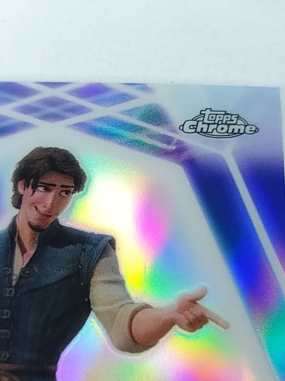 Flynn Rider Topps 2026 Disney Neon Holo Chrome Refractor Limited 197/199 CNE